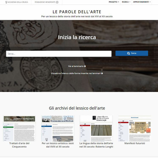 Le parole dell'arte